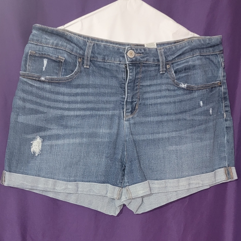 Time & Tru Jean shorts